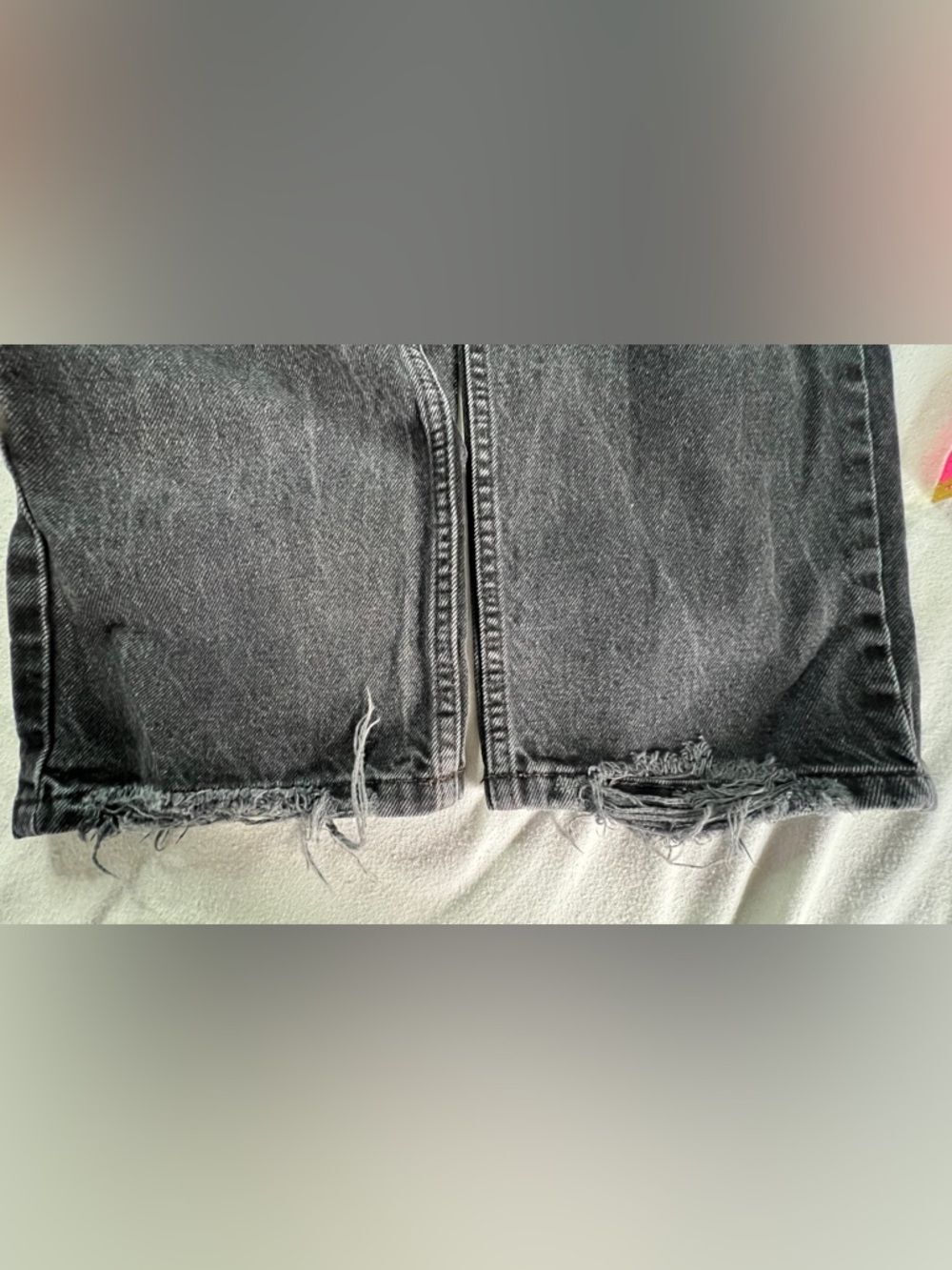 We the Free Black Distressed Jeans Free People Size 29 - Picture 8 of 12